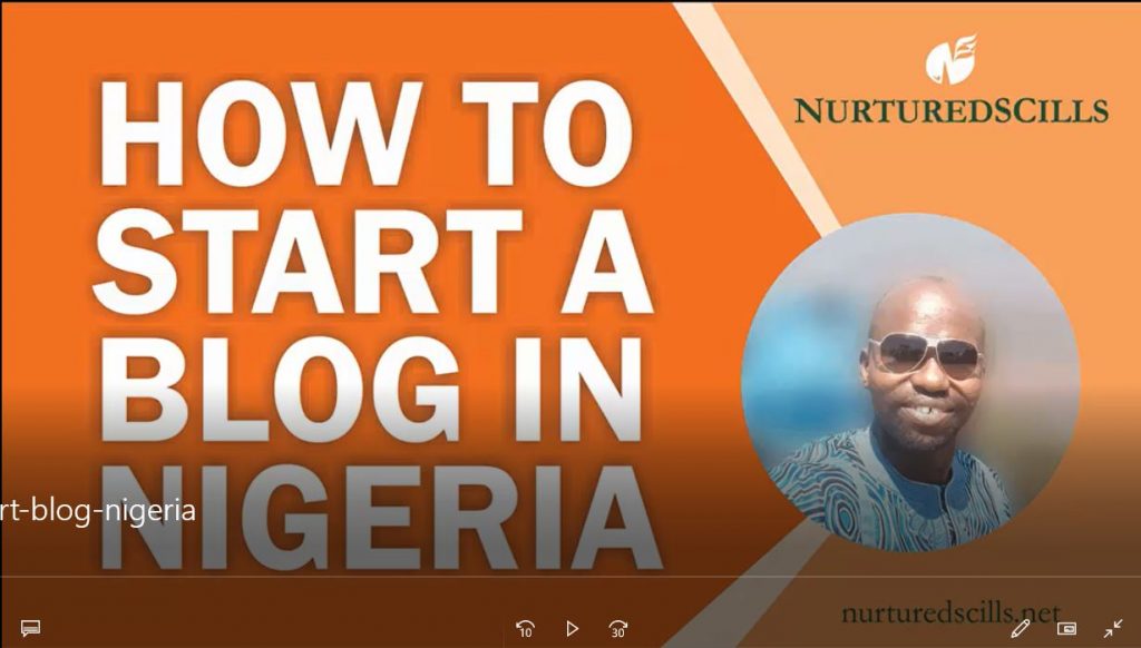 How to start a blog in Nigeria
